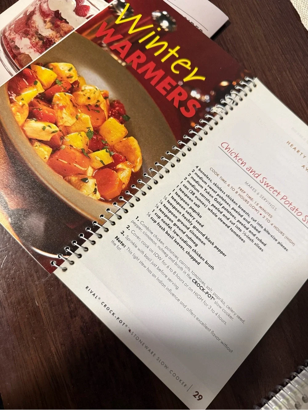 Rival Crock-Pot + Candy Grams Spiral Recipe Books
